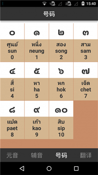 泰语字母表发音免费版截屏1